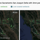 Wetlands in the Sacramento-San Joaquin Delta in 2030 and 2100 with 3mm per year growth.